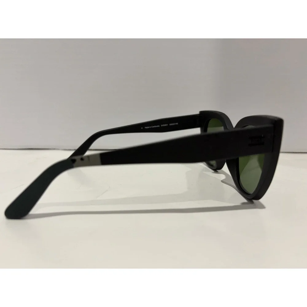 Toms Sydney Black Traveler Collection Sunglasses, Black / Green (Scuffs) #61